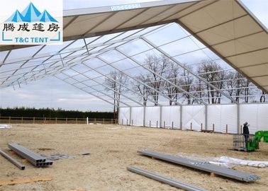 10x60m چادر های خارج از رویدادهای ورزشی مقاوم در برابر حرارت با شیشه یا PVC درب