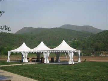 چادر آویختگی بلند قله بلند 5x5m چادر سفارشی چادر مارکت بیرونی برای نمایش تجارت