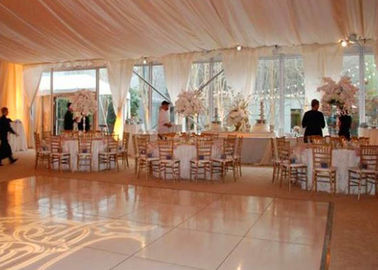 ساختار آلومینیوم ضد آتش 25x40m عروسی سفید، چادر حزب در فضای باز