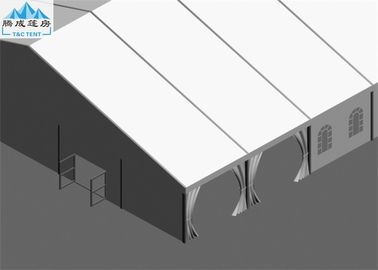 سقف کاذب سفارشی PVC سایبان چادر 25x45M سبک اروپایی مقاوم در برابر بارندگی